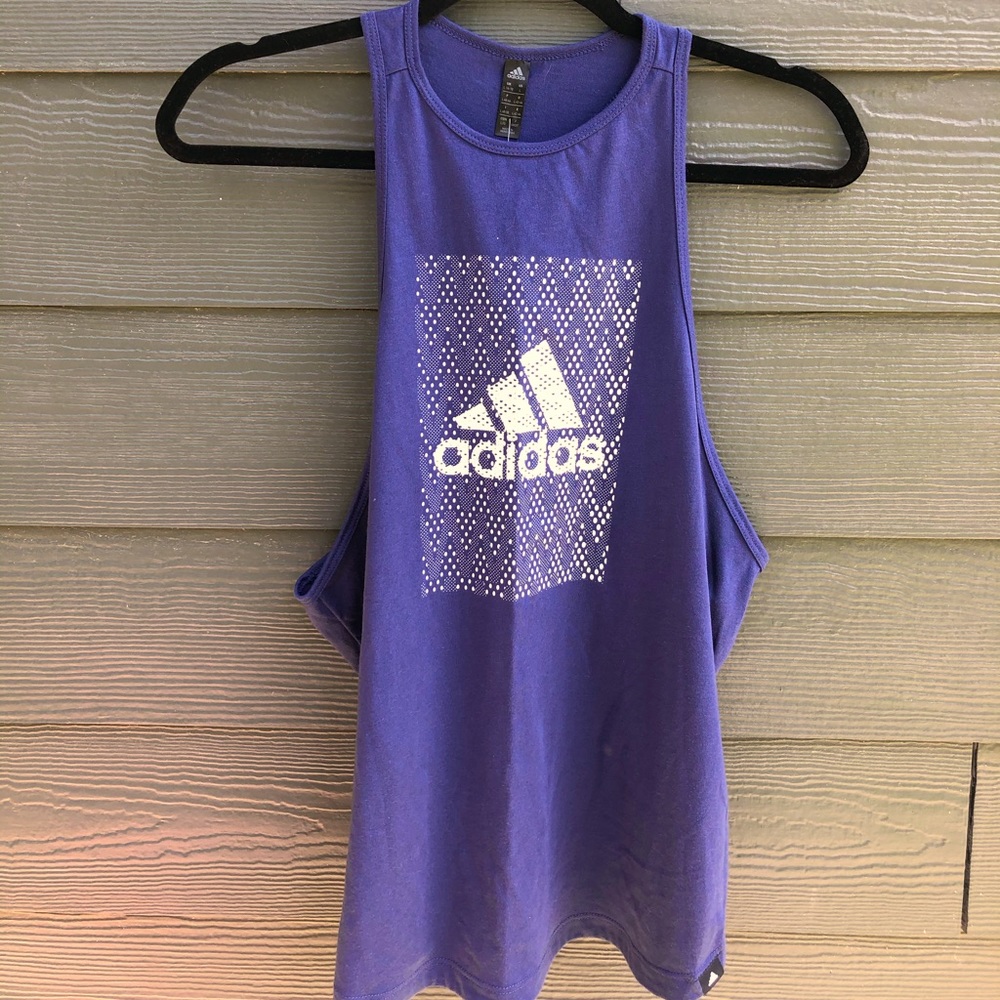 Blue Adidas tank top